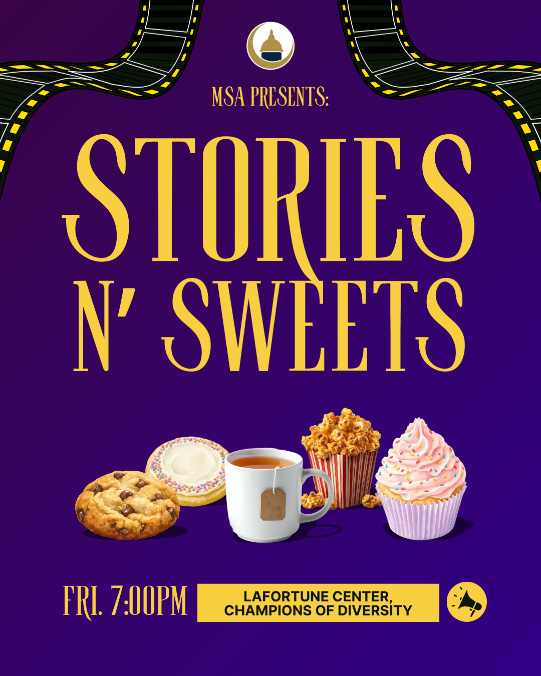 Notre Dame MSA event flyer
